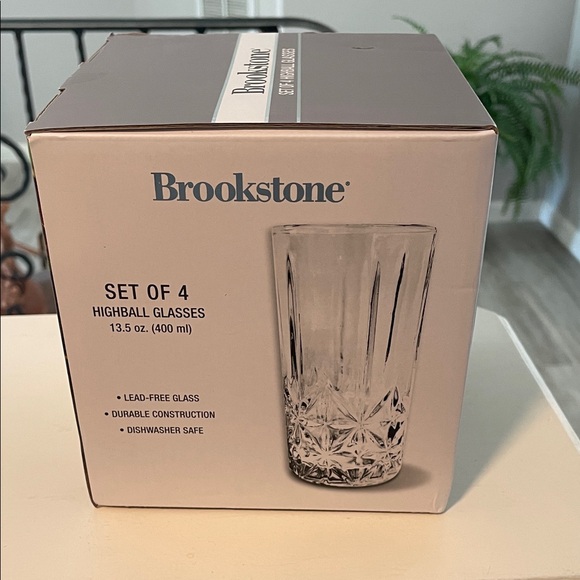 Brookstone Crystal Clear Highball Glass Set - Picture 4 of 5
